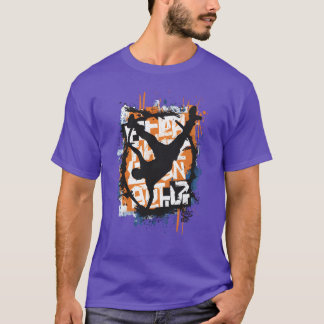 Retro Hip Hop RapperGeïnspireerde Urbane Kunst gra T-shirt