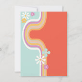 Retro Hippie Afstudeerfoto Aankondiging (Achterkant)