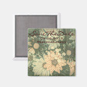 retro hippie bohemian zomerdagbruiloft magneet (Voorkant / Achterkant)