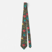 Retro Hippie Colorful 60s Pattern Stropdas (Voorkant)