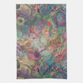 Retro Hippie Fantasy Keuken Handdoek (Verticaal)