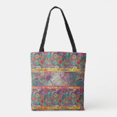 Retro Hippie: Floral Fantasy Tas (Achterkant)