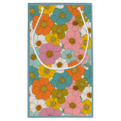 Retro Hippie Floral Klein Cadeauzakje (Achterkant)