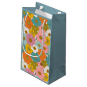 Retro Hippie Floral Klein Cadeauzakje (Achterkant Gekanteld)