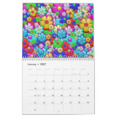 Retro Hippie Flower Power Kalender (Jan 2027)