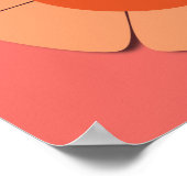 Retro hippie flower swirls poster (Hoek)