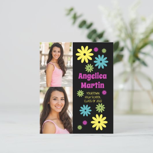 Retro Hippie Flowers 2 het Afstuderen van de Begro (Staand voorkant)