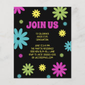 Retro Hippie Flowers 2 het Afstuderen van de Begro (Achterkant)