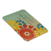 Retro Hippie Flowers Magneet (Rechterzijde)
