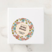 Retro Hippie Groovy Bloem Bruiloft Feest Bedankt Bedankjes Labels (In situ)