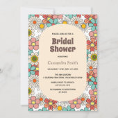 Retro Hippie Groovy Flower Vrijgezellenfeest Kaart (Voorkant)