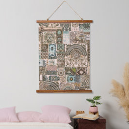 Retro Hippie: Mandala Dromen Hangend Wandkleed