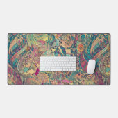 Retro Hippie: Mozaïek Fantasy Desk Mat (Keyboard & Muis)