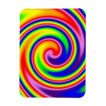 Retro Hippie Regenboog Kleuren Helder Pride Spiraa