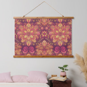 Retro Hippie: Roze Road Trip Wall Hanging Hangend Wandkleed