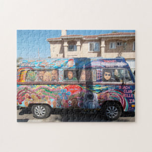 RETRO HIPPIE VAN 1960s JIGSAW PUZZLE Legpuzzel