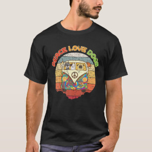  Retro Hippie Van Peace Love Dogs Hippie T-shirt