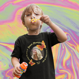 Retro Hippie vlinder 70e foto Verjaardag