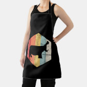  retro Hippo Hippopotamus Lovers Gift Schort (Insitu)