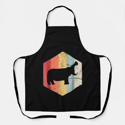  retro Hippo Hippopotamus Lovers Gift Schort (Voorkant)