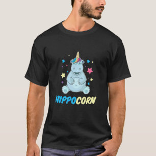 Retro Hippocorn - Grappige Nijlpaard Eenhoorn Fan T-shirt