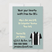 Retro Hipster Bowling Rockabilly Birthday Kaart (Achterkant)