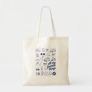 Retro Hobbies en Reisesthetiek Tote Bag
