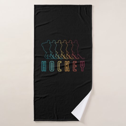 Rétro hockey (Serviette de bain)