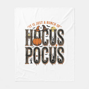 Retro Hocus Pocus Halloween Pompoen Shirt Ontwerp Fleece Deken