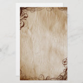 Retro hoeken briefpapier (Voorkant / Achterkant)