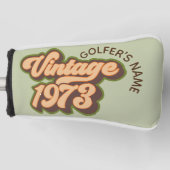 Retro  Hoesje 1973 Aangepast papier Golfheadcover (Voorkant)