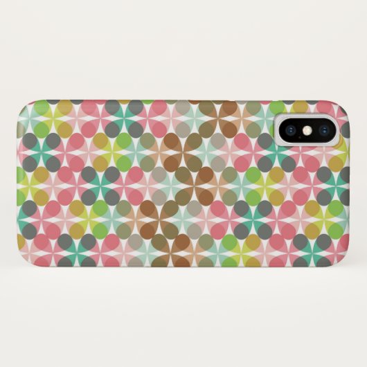 Retro Hoesje van de Telefoon van het Patroon van (Achterkant (horizontaal))