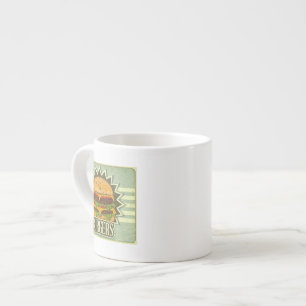 Retro-Hoesje voor het menu Snel voedsel Espresso Kop