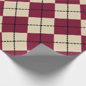 Retro Holiday Argyle inpakpapier (Hoek)