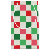 Retro Holiday Check Klein Cadeauzakje (Achterkant)