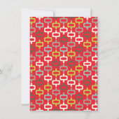 Retro Holiday Cocktail de Noël Invitations (Dos)