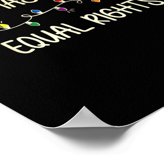 Retro Holiday Lights & Reproductive Rights Xma Poster (Hoek)