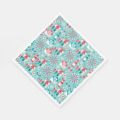 Retro Holiday Luncheon Paper Napkins Servetten (Hoek)