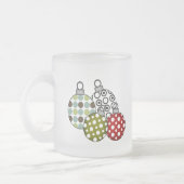 Retro Holiday Ornaments Matglas Koffiemok (Links)