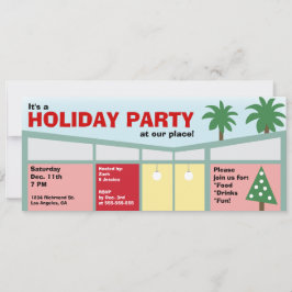 Retro Holiday Party Uitnodiging