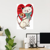 Retro Holiday Valentijn poster (Thuiskantoor)