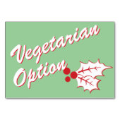 Retro Holly Holiday Custom Buffet Card Kaart (Achterkant)