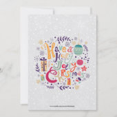 Retro Holly Jolly Invitation de Noël (Devant)