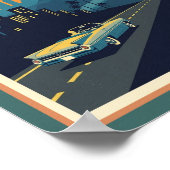 Retro Hollywood California Travel Poster (Coin)