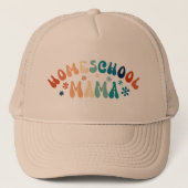 Retro Homeschool Moeder Mama Trucker Pet (Voorkant)
