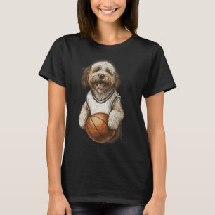 retro hond spelen Sketll T-shirt
