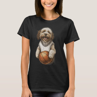  retro hond spelen Sketll T-shirt