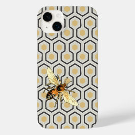 Retro Honeycomb Pattern Beehive Case-Mate iPhone 14 Plus Hoesje