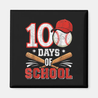 Retro Honkbal Lovers Boys 100ste dag van de School Magneet