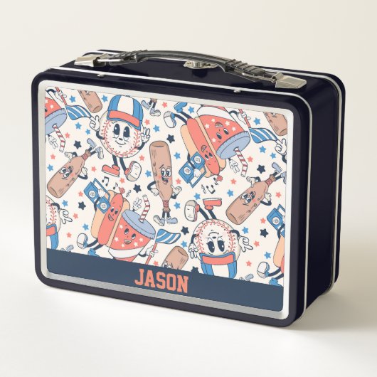 Retro  honkbal op maat (Achterkant)